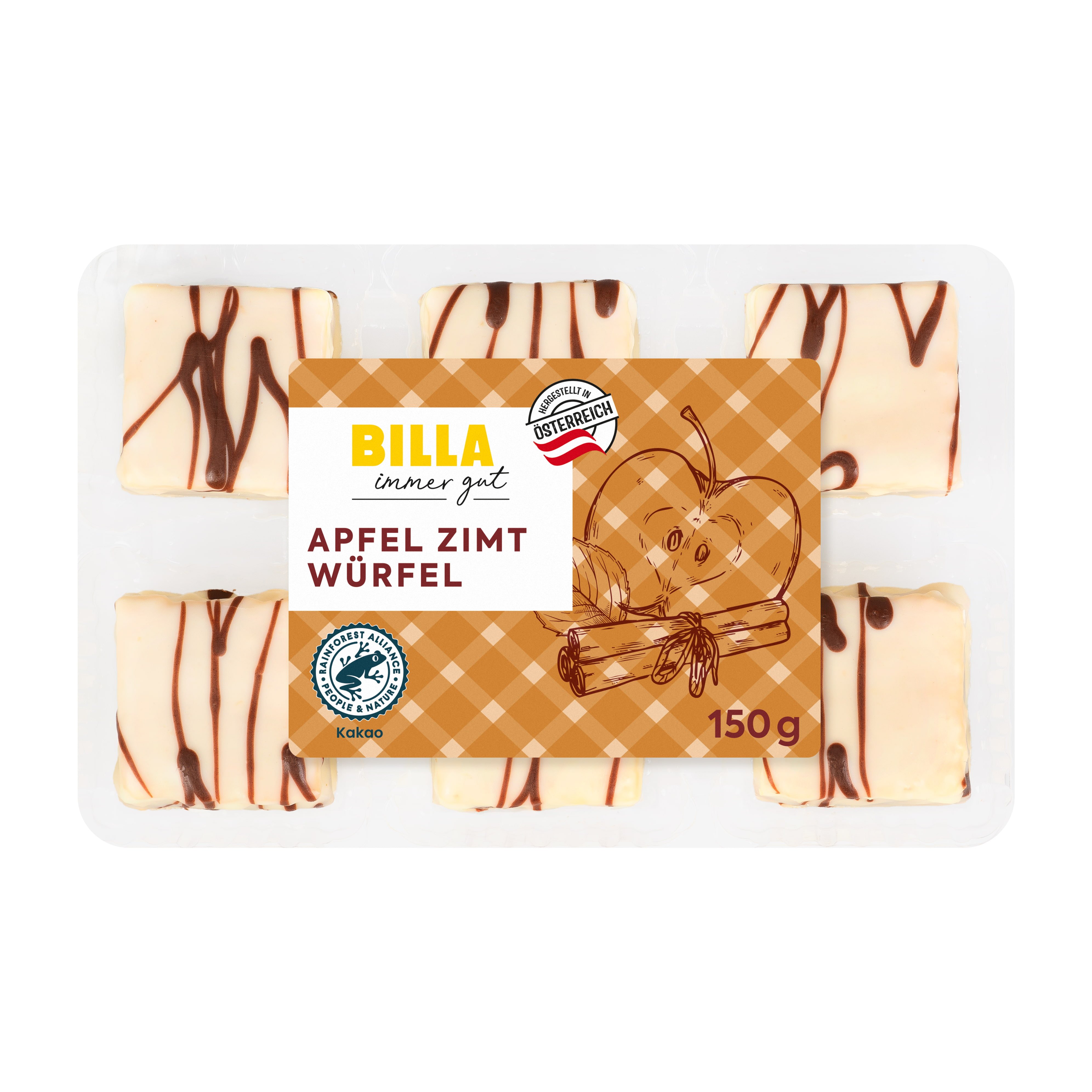 BILLA Apfel-Zimt-Würfel
