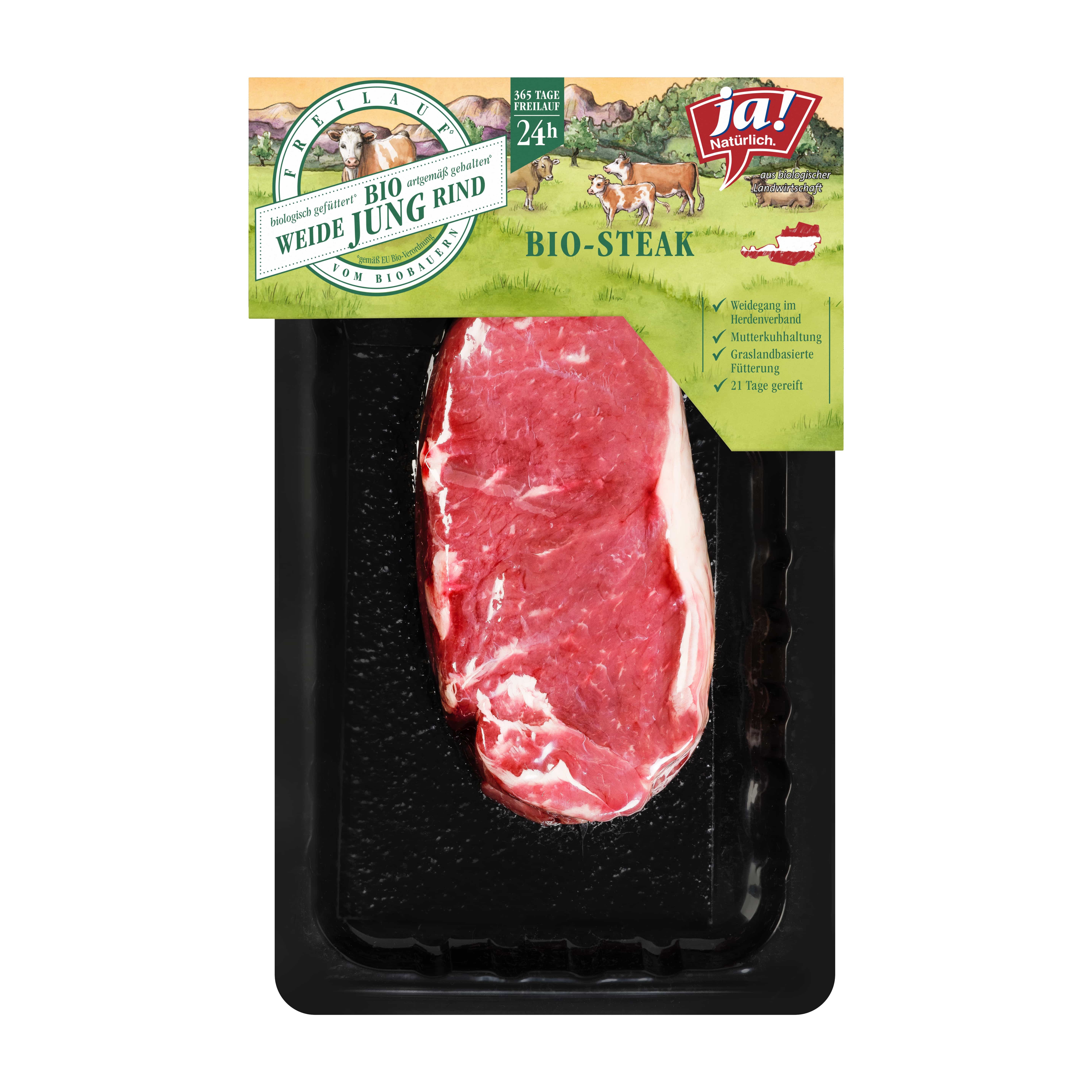 Ja! Natürlich Rumpsteak (Beiried) geschnitten