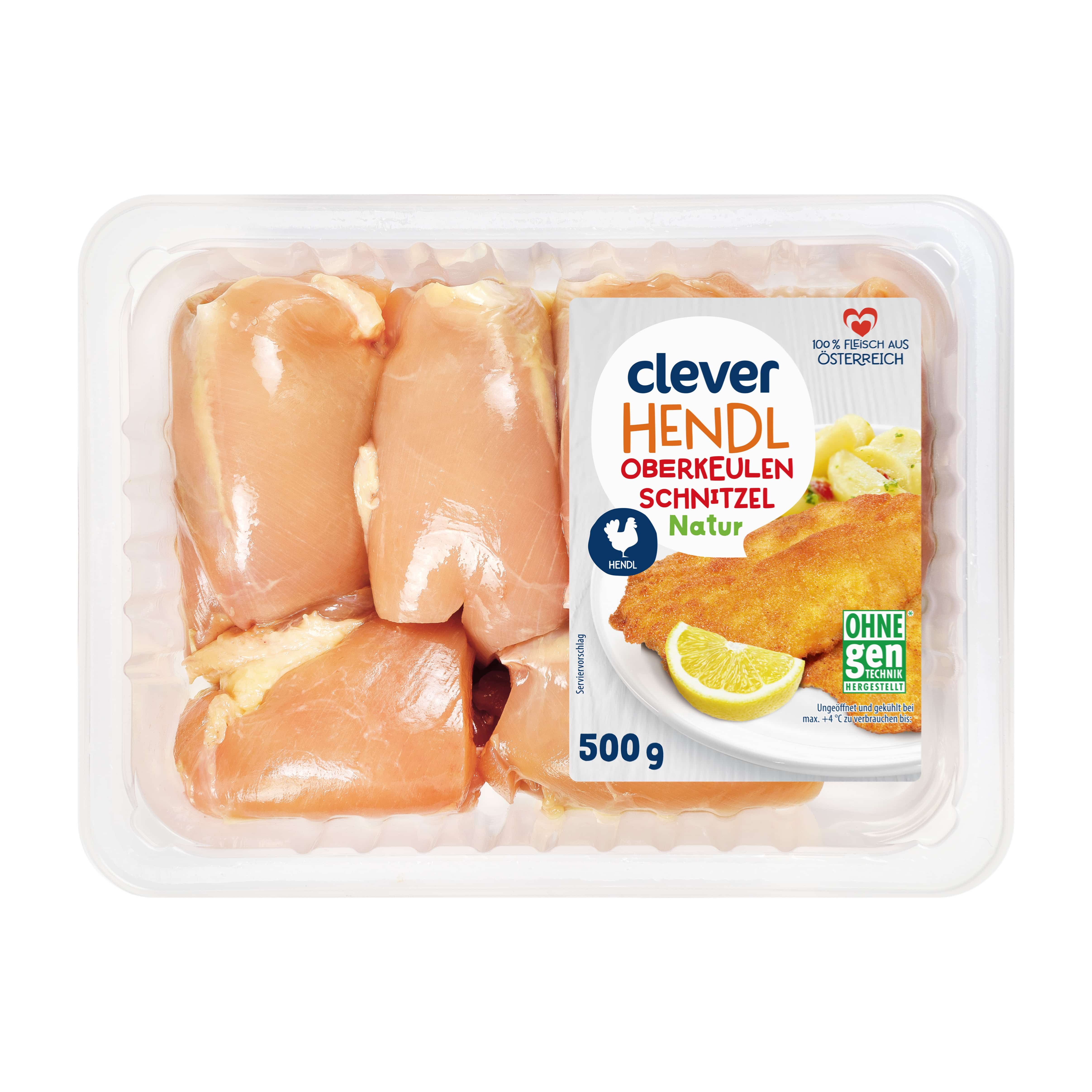 Clever Oberkeulenschnitzel Natur