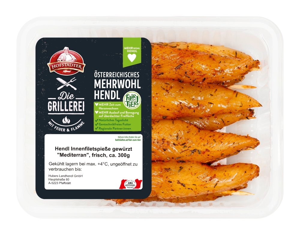 Hofstädter Die Grillerei Innenfiletspiesse gewürzt
