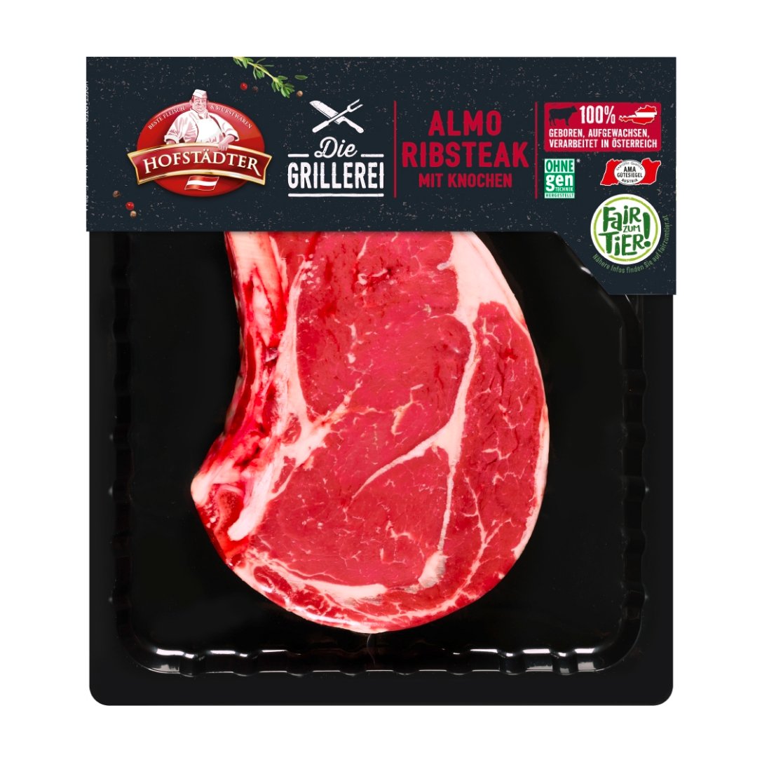 Hofstädter Die Grillerei Rib Steak mit Knochen Fair zum Tier