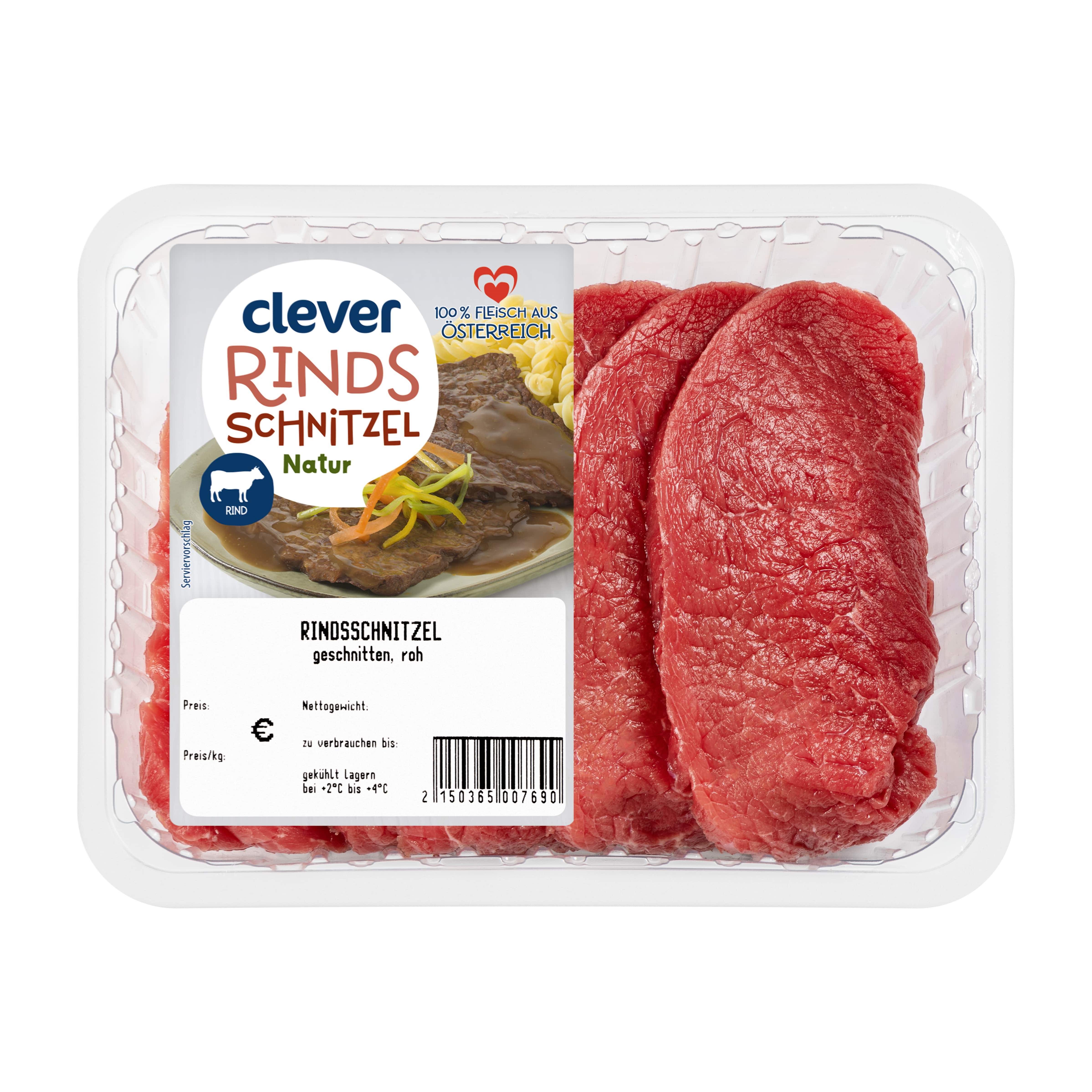 Clever Rindsschnitzel