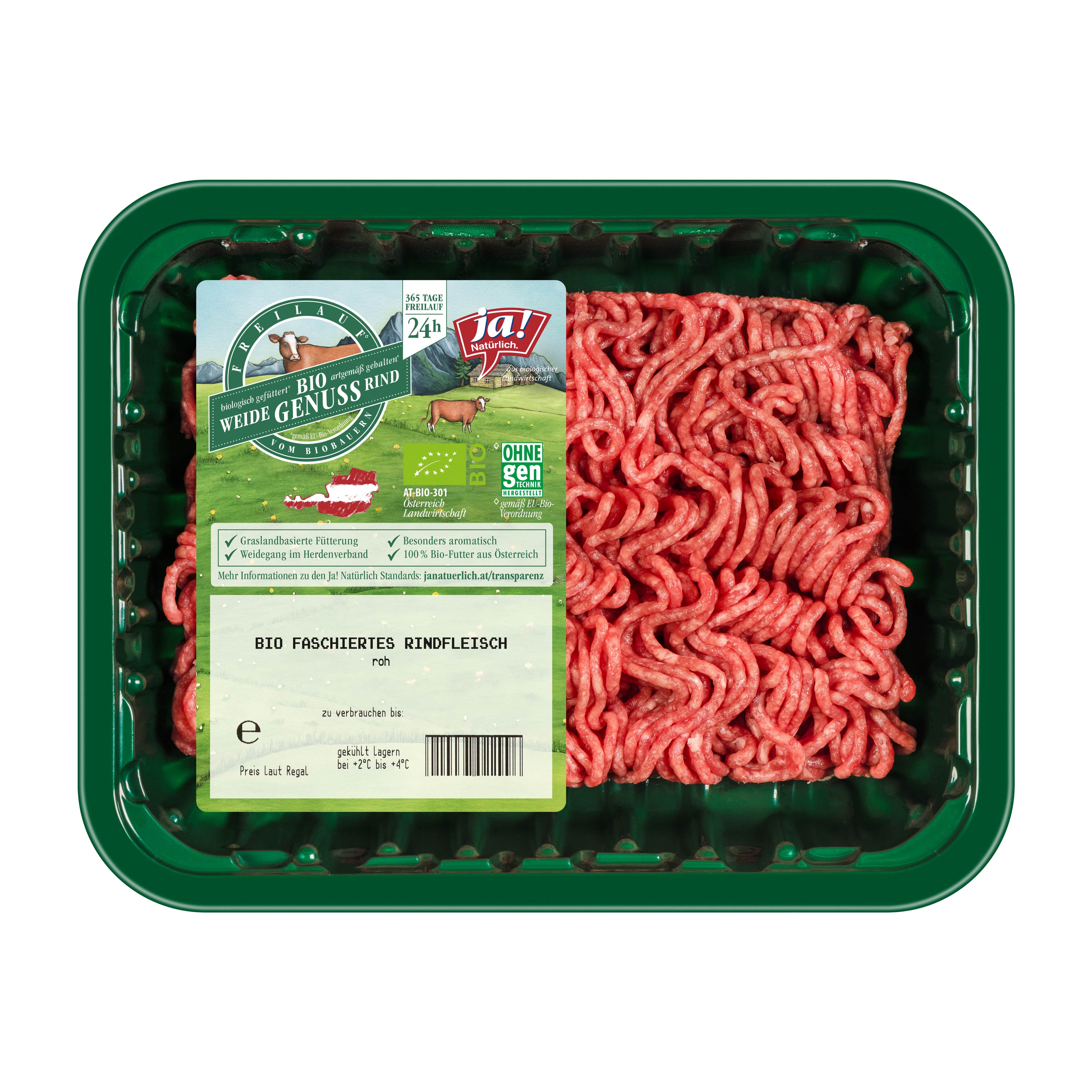 Ja! Natürlich Weidegenussrind Faschiertes