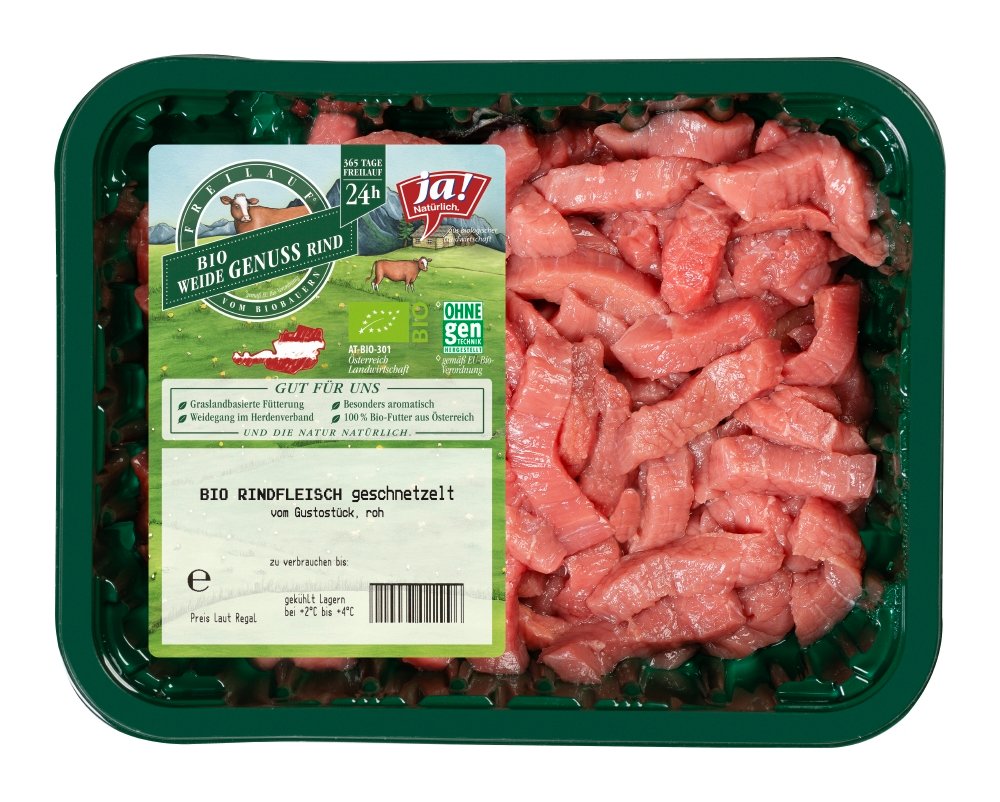 Ja! Natürlich Weidegenussrind Geschnetzeltes