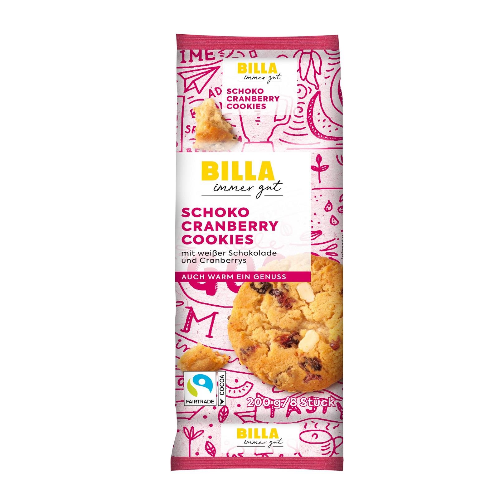 BILLA Schoko-Cranberry Cookies