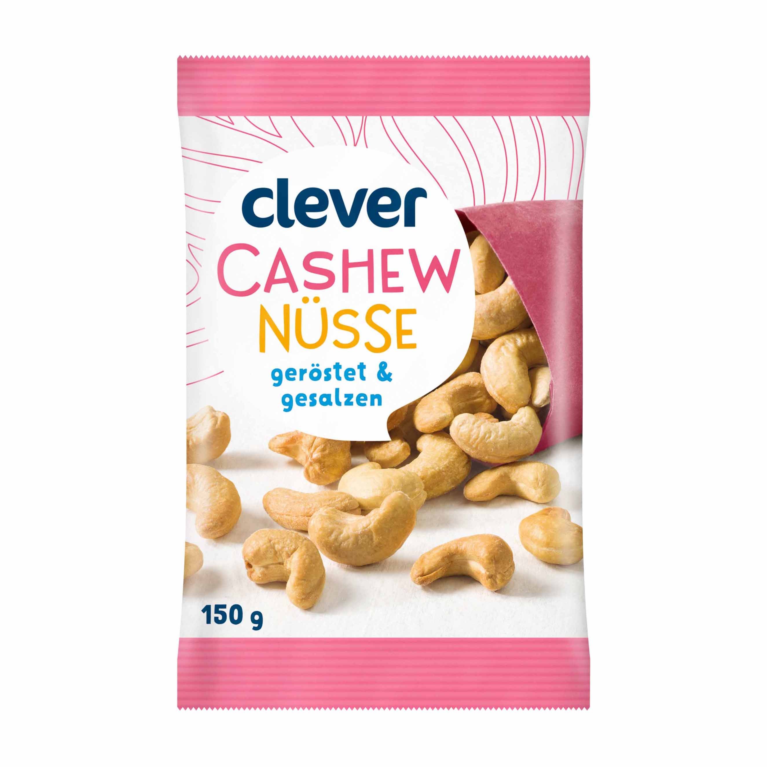 Clever Cashews geröstet & gesalzen