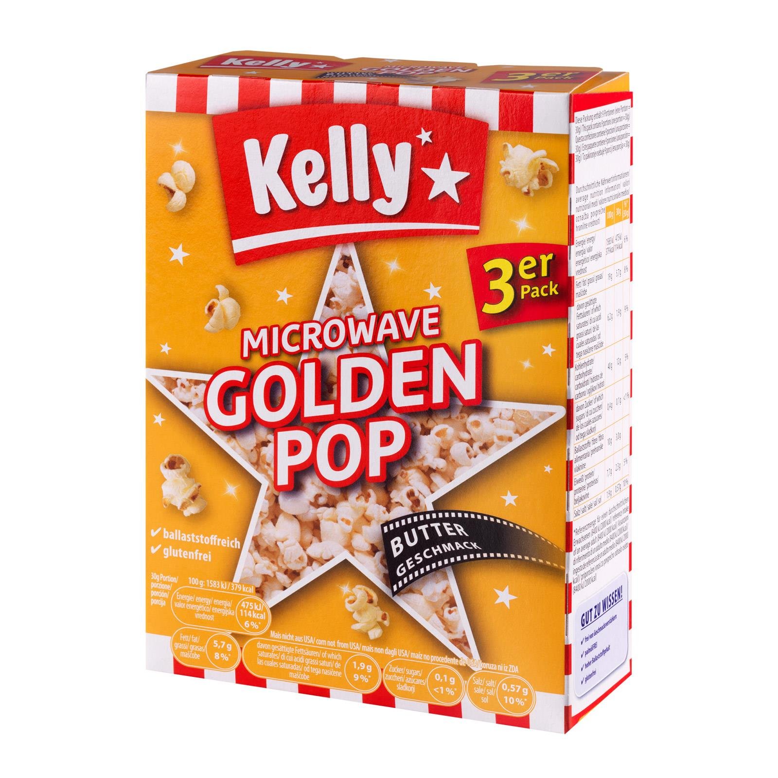 Kelly's Mikrowellenpopcorn Golden Pop