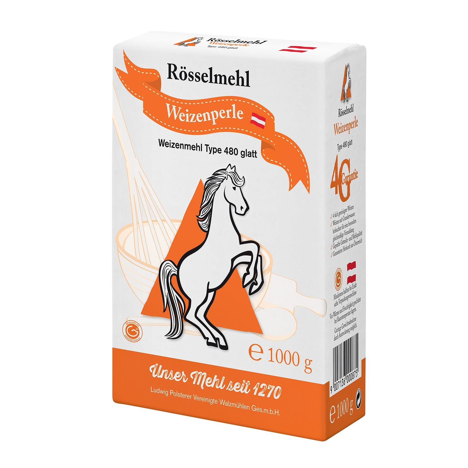 Rösselmehl Weizenperle Weizen Glatt