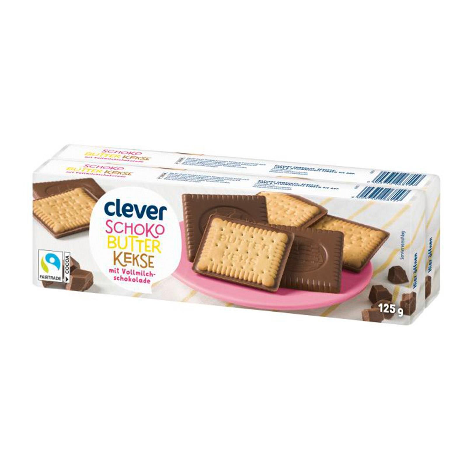 Clever Schoko-Butterkekse Vollmilch