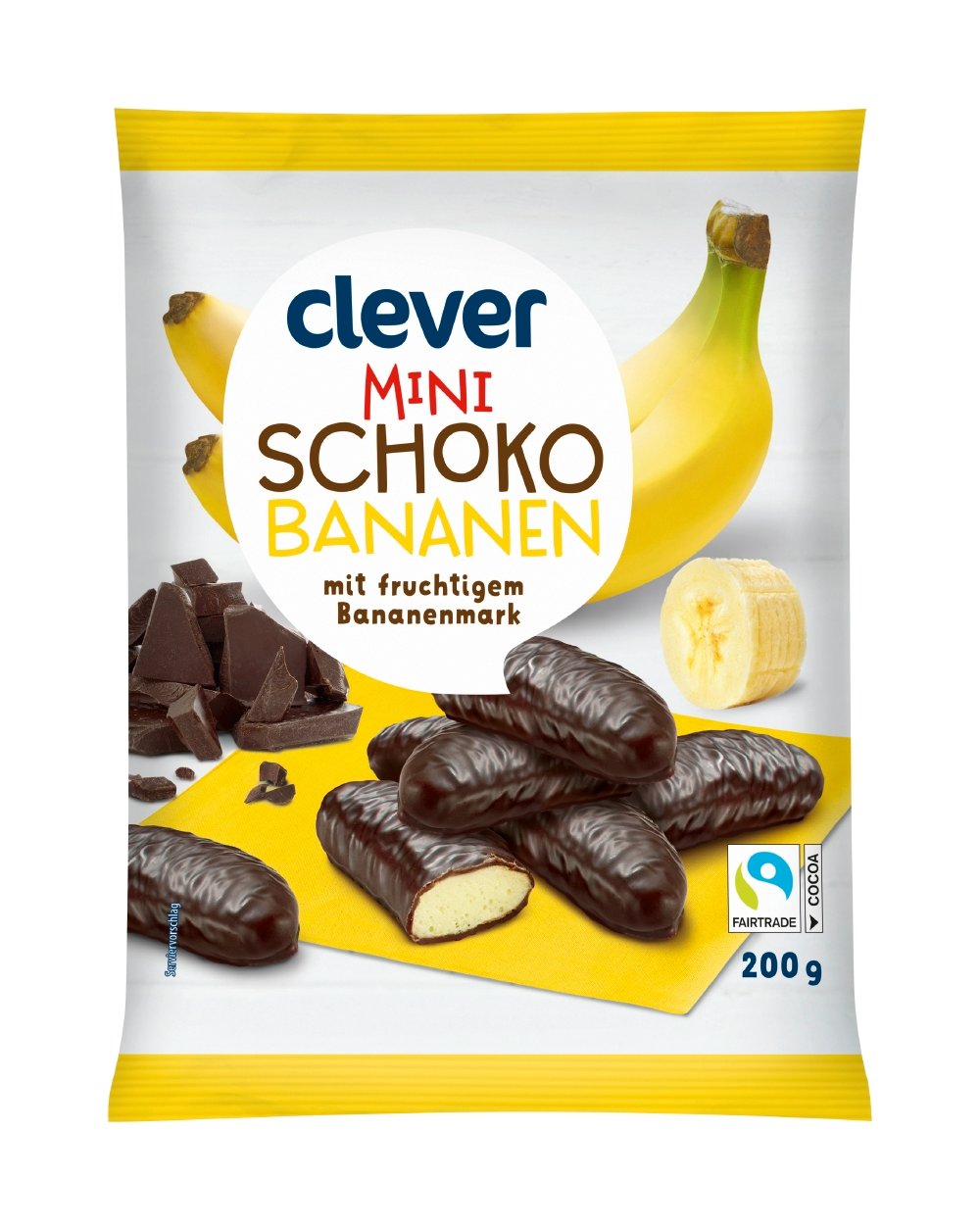 Clever Schokobananen Minis