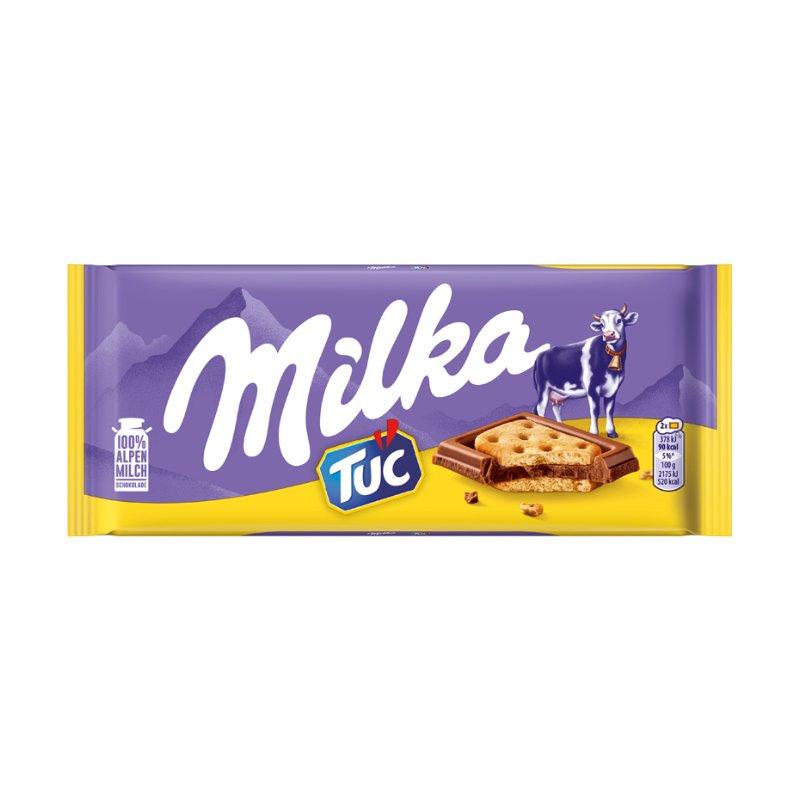 Milka Sandwich mit TUC-Cracker