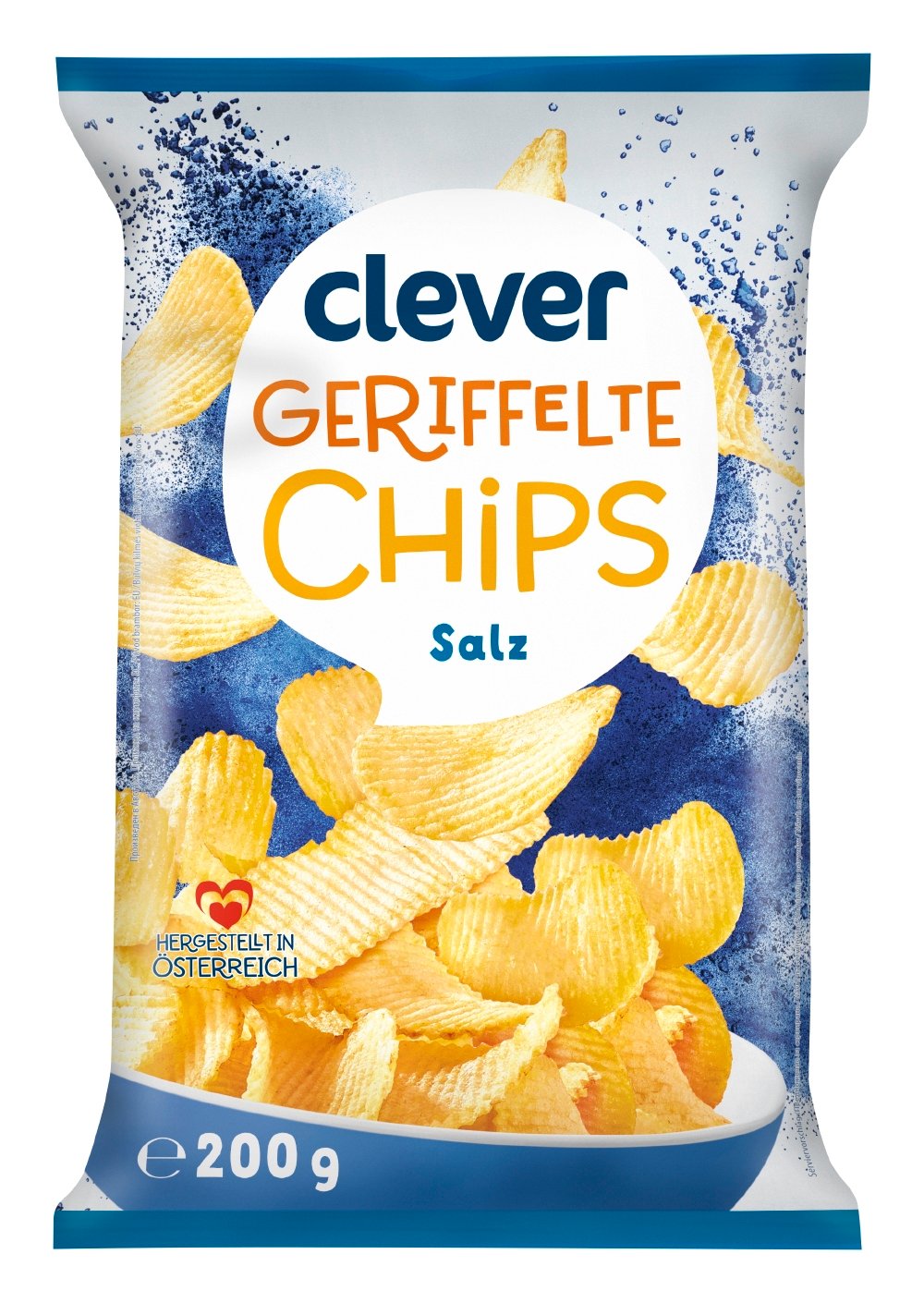 Clever Riffel Chips Salz