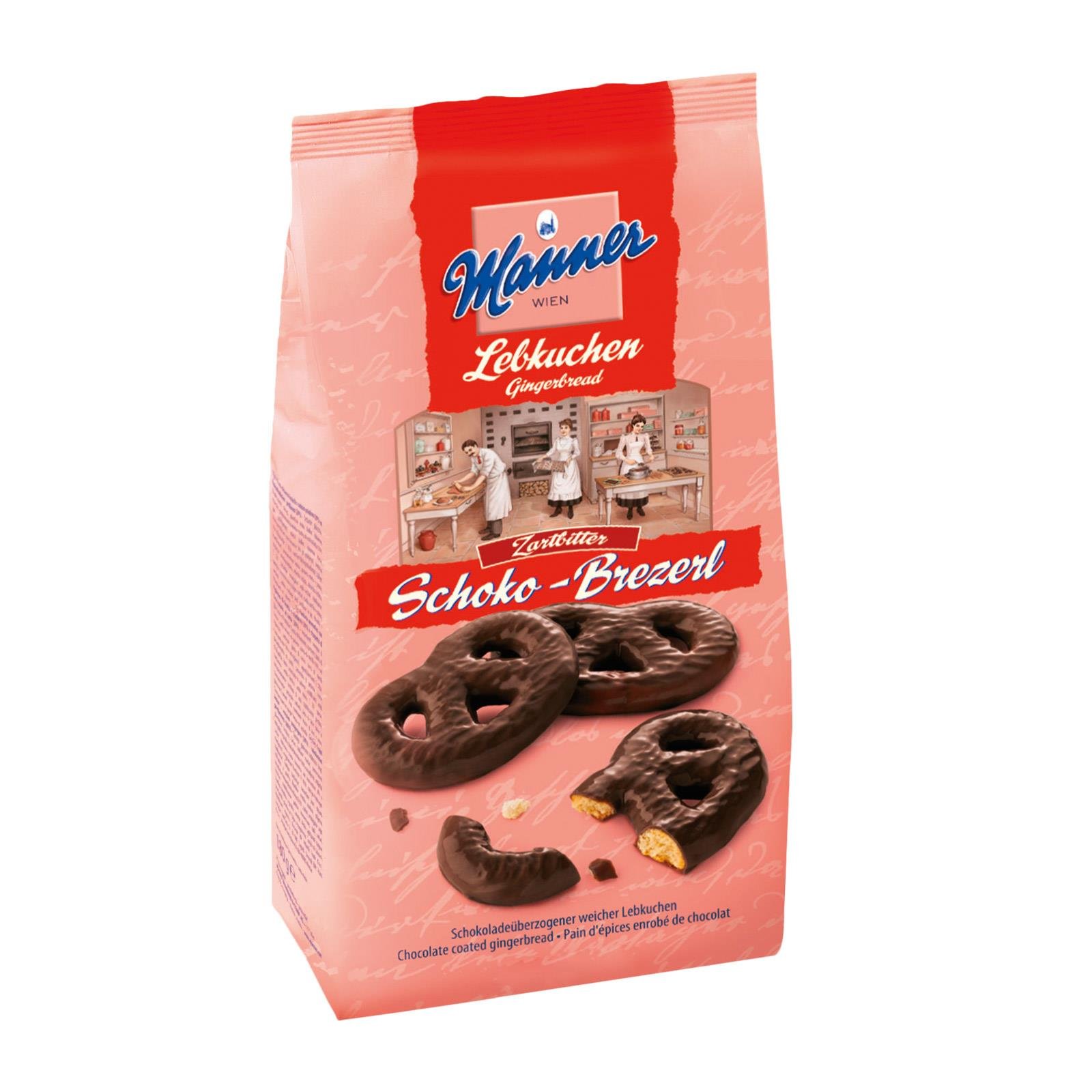 Manner Lebkuchen Brezerl Zartbitter