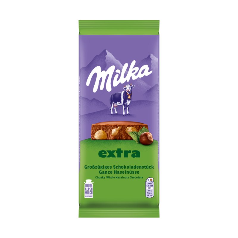 Milka Extra Ganze Haselnüsse