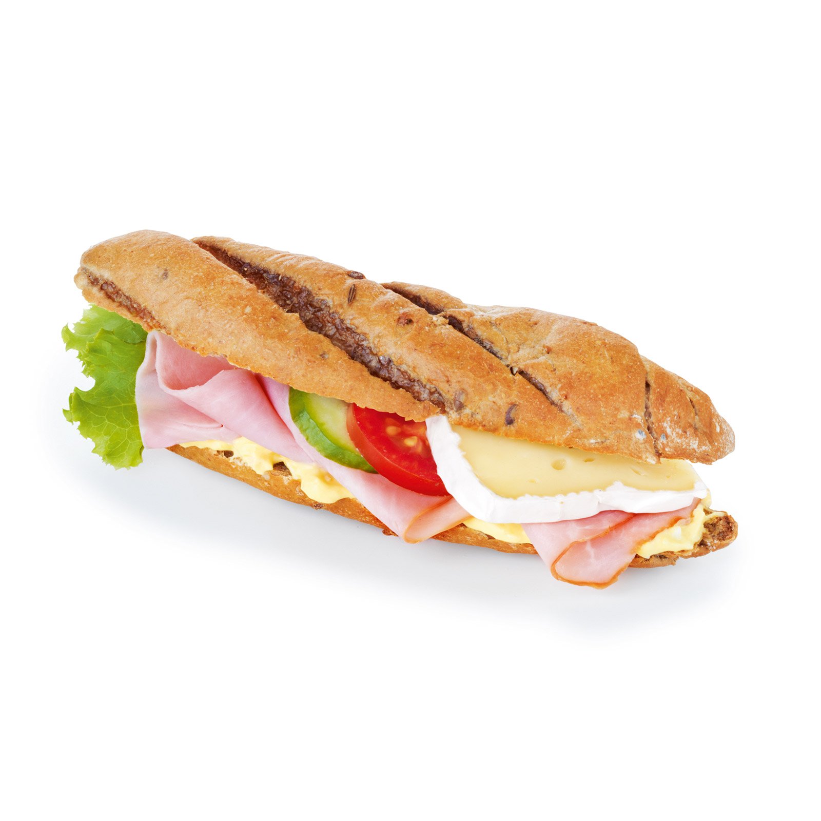 Jour Kornspitz mit Schinken und Käse