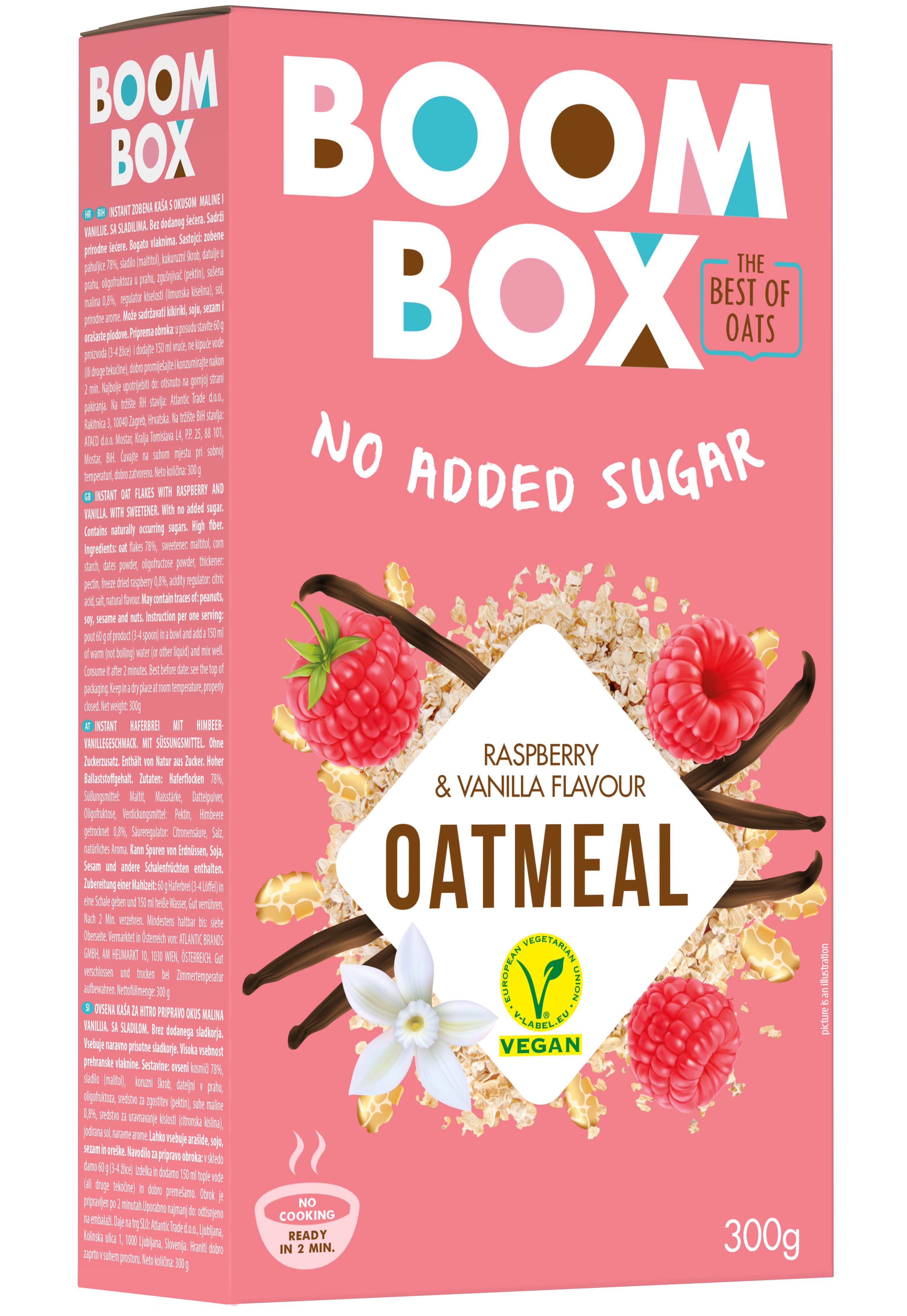 Boombox Oat Meal Rasberry & Vanille