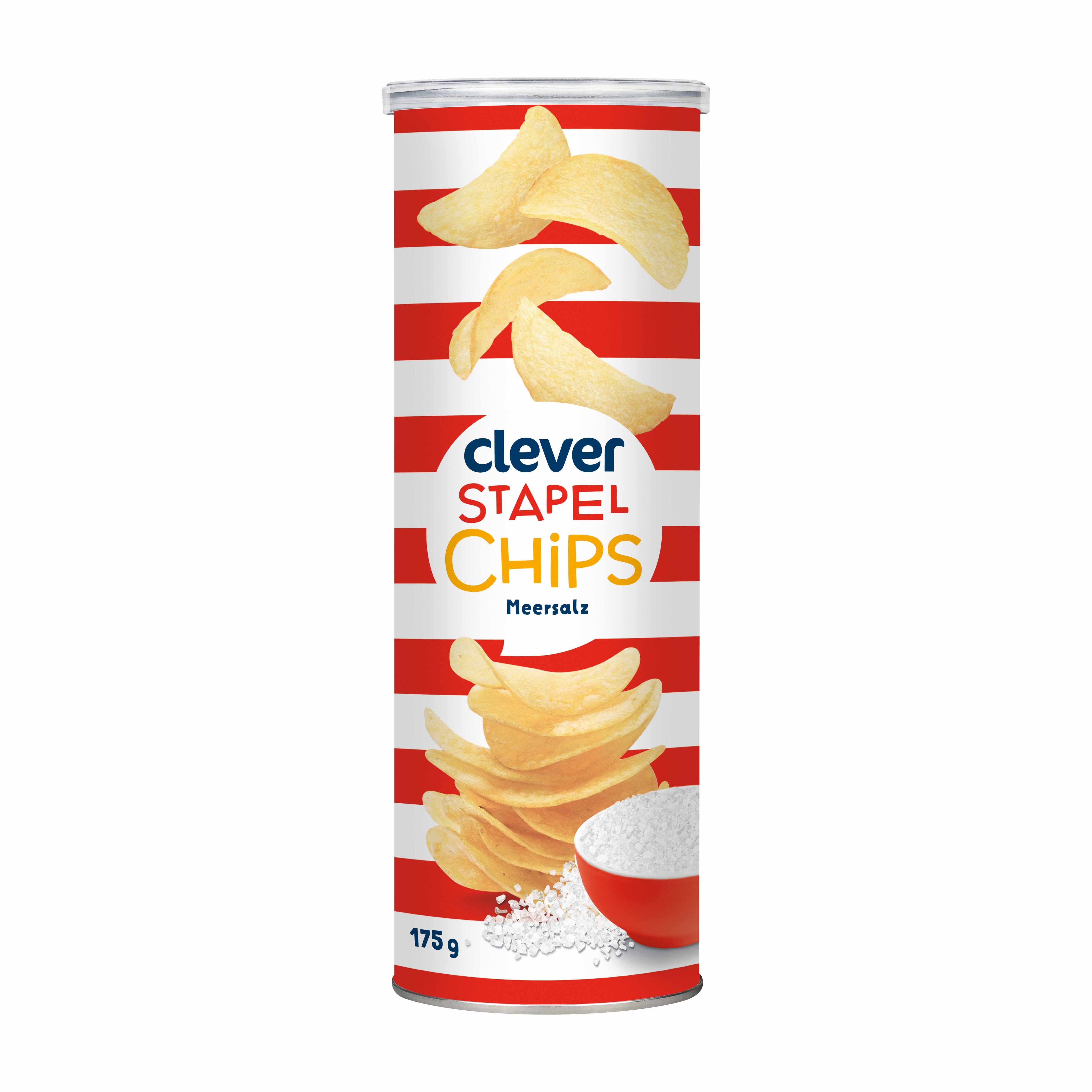 Clever Stapelchips Meersalz