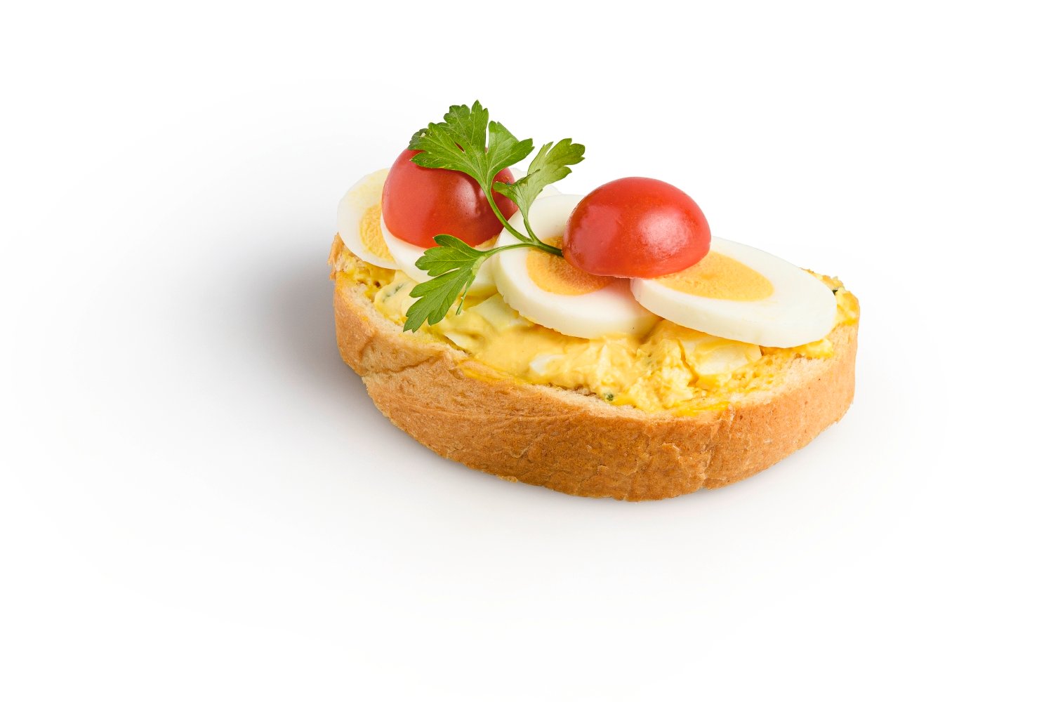 Sandwich-Brötchen mit Eiaufstrich