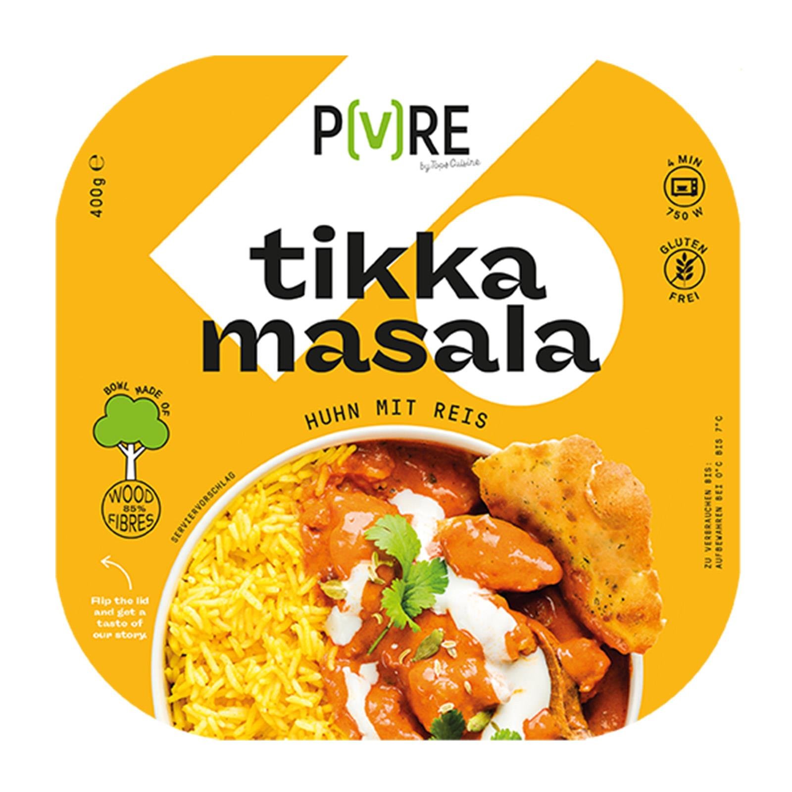 PURE Huhn Tikka Masala mit Reis