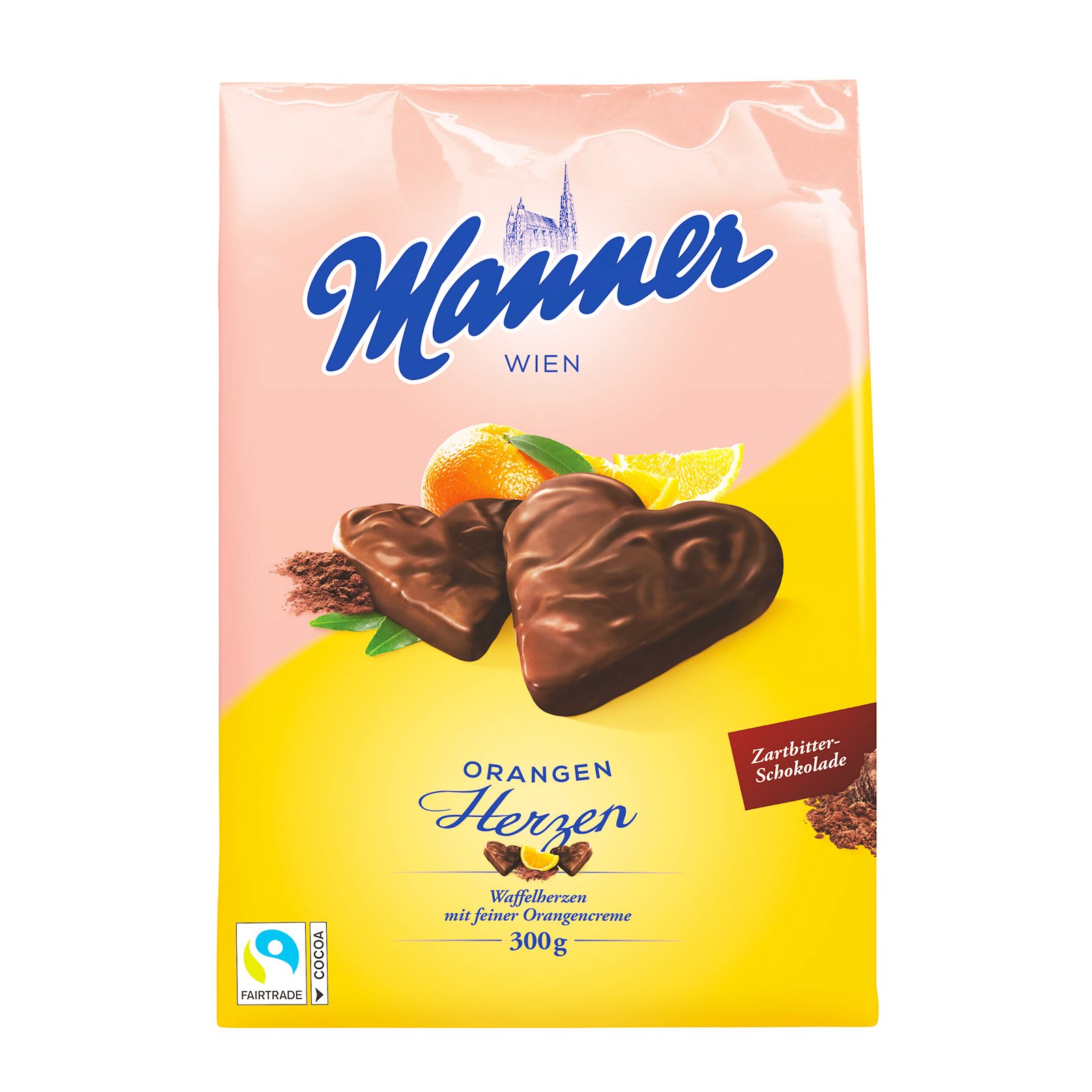 Manner Waffelherzen Orange