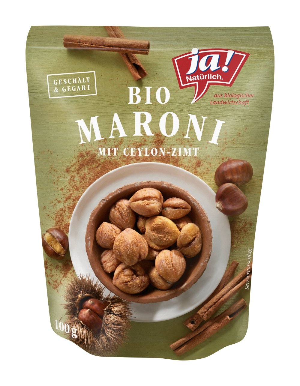 Ja! Natürlich Bio Maroni mit Zimt