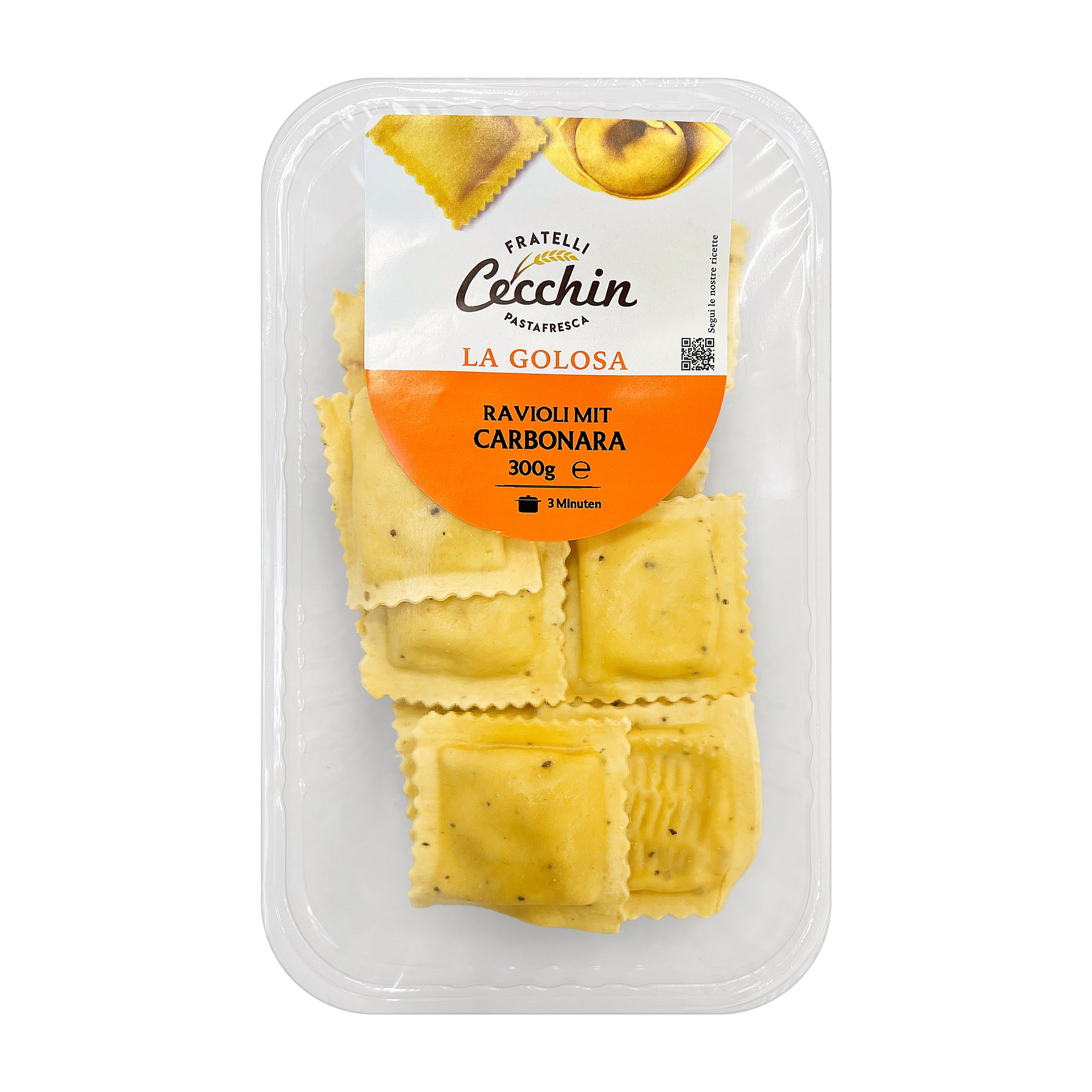 Cecchin Ravioli mit Carbonara