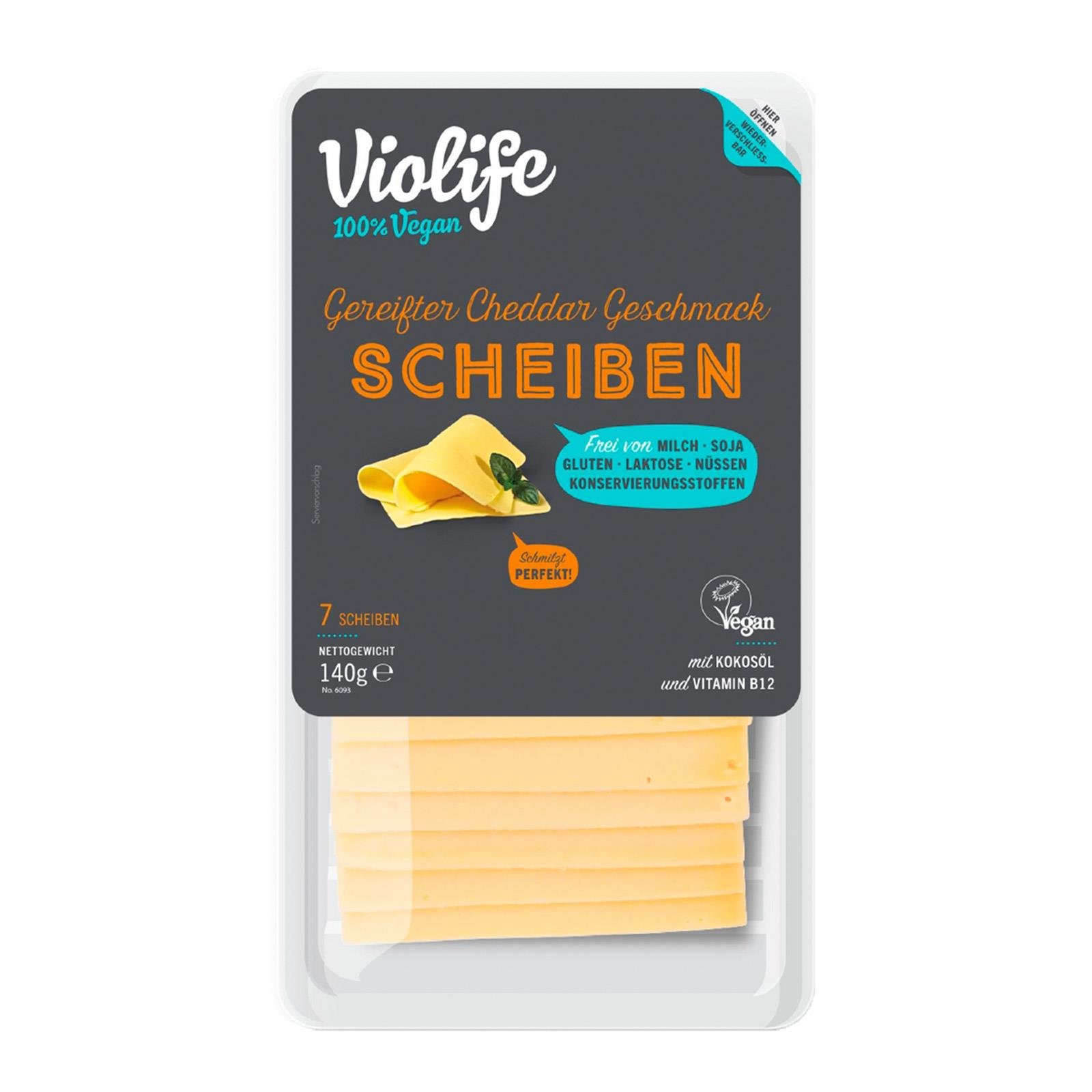 Violife Cheddar Geschmack Scheiben