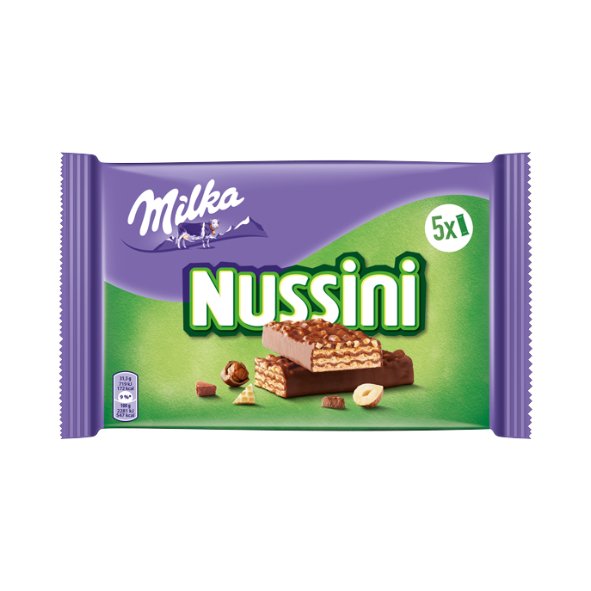 Milka Nussini Haselnuss Riegel 5er