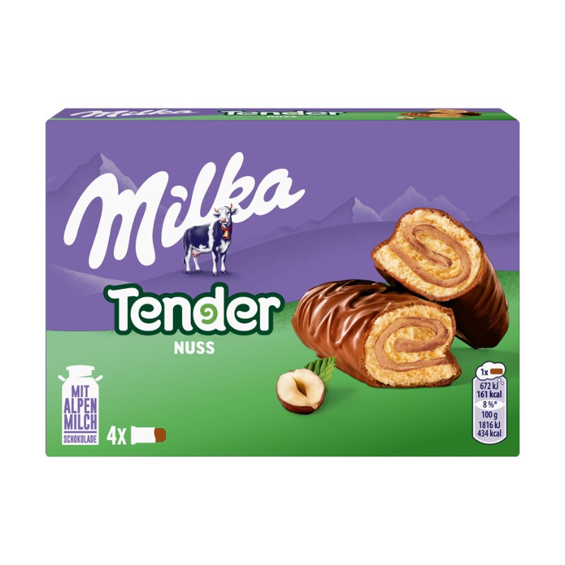 Milka Tender Nuss Riegel 4er