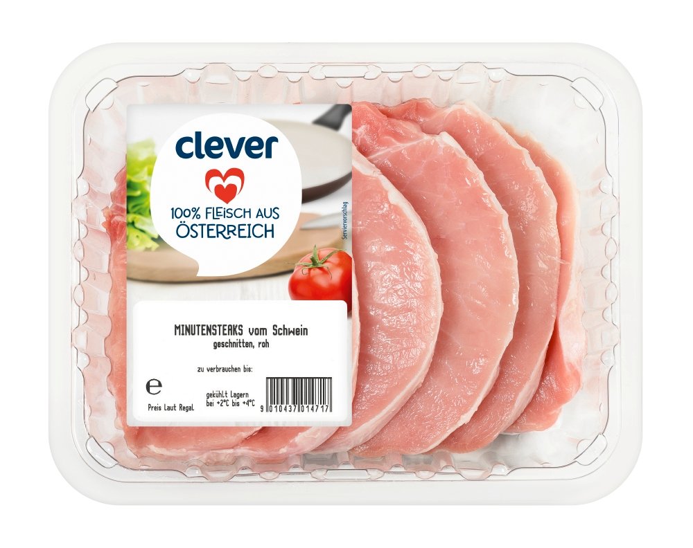 Clever Schweinsminutensteaks 6 Stk.