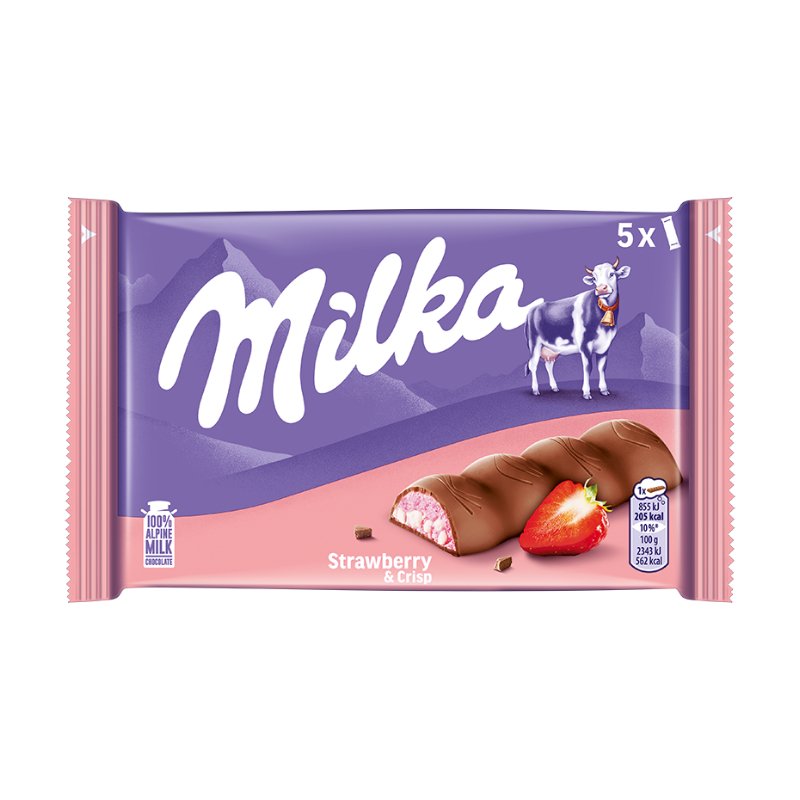 Milka Erdbeer Riegel 5er