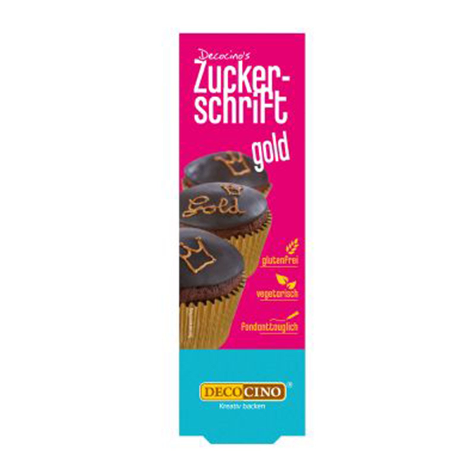 Decocino Zuckerschrift Gold