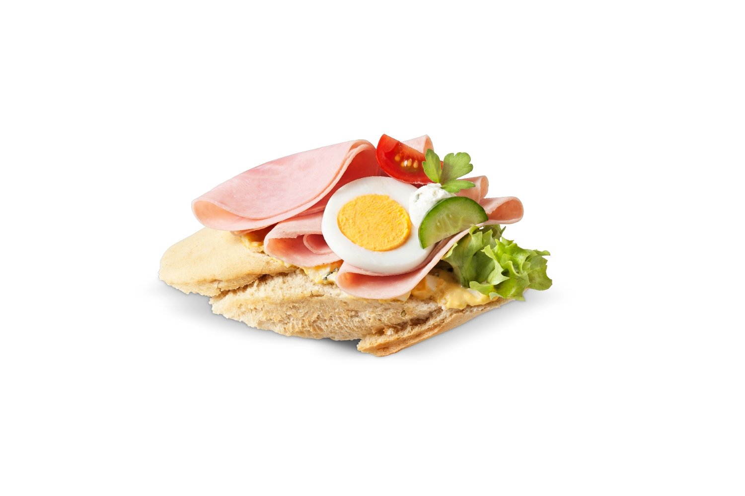 Baguette Brötchen Schinkenwurst