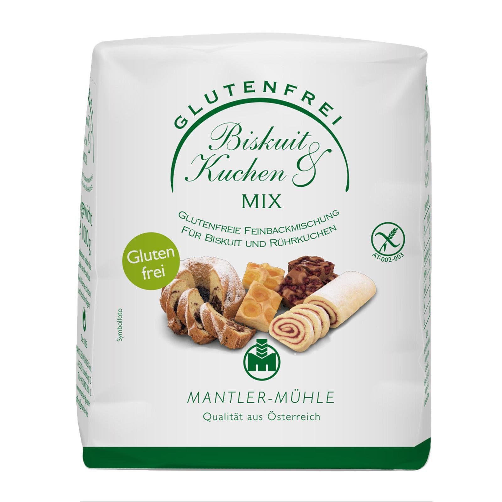Mantler Biskuit & Kuchenmix Glutenfrei
