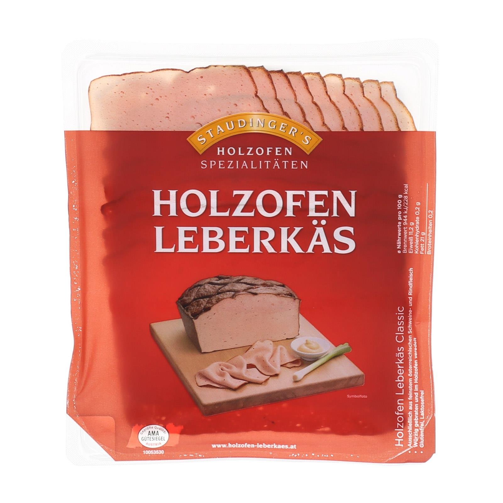 Staudinger Holzofen Leberkäs Geschnitten