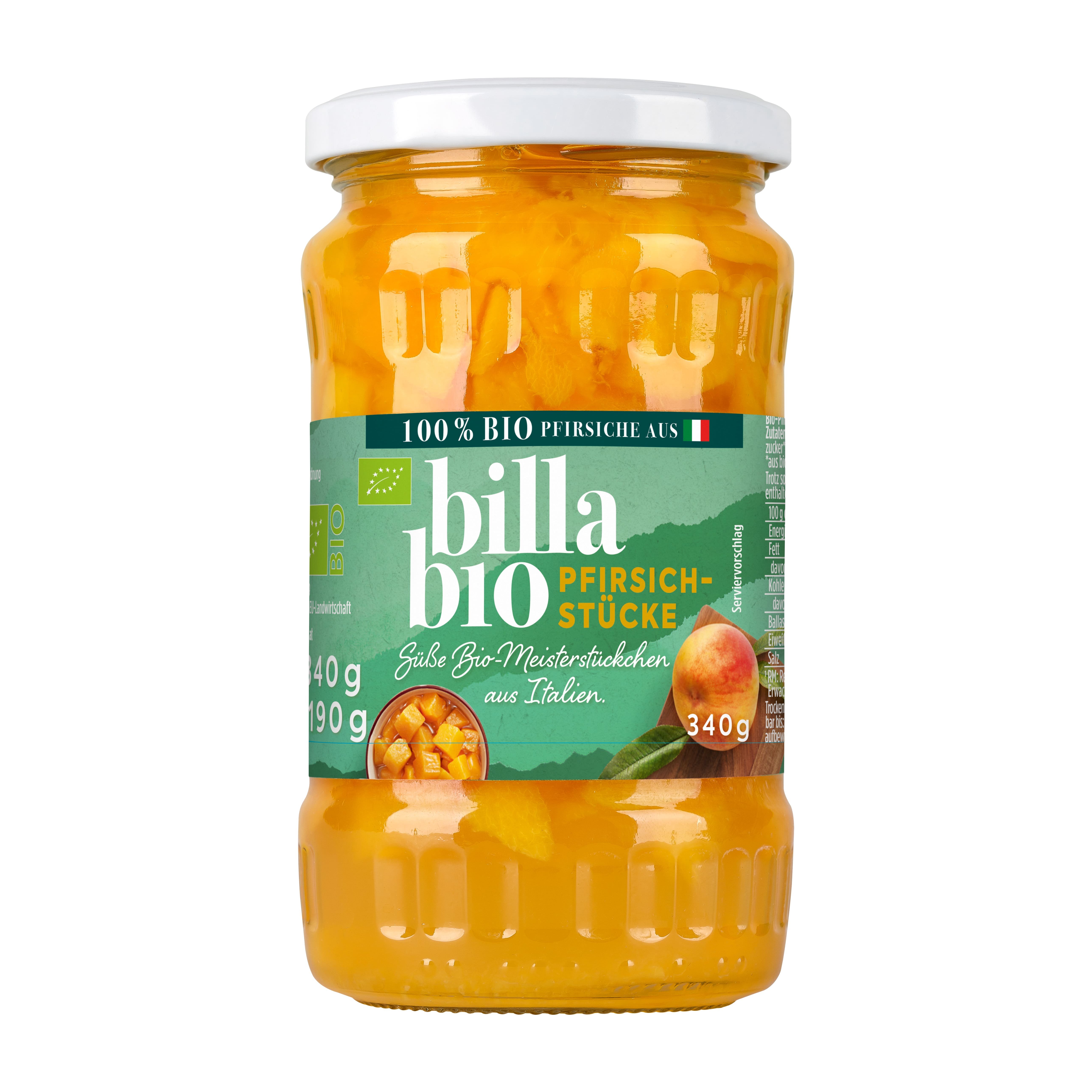 BILLA Bio Pfirsichstücke