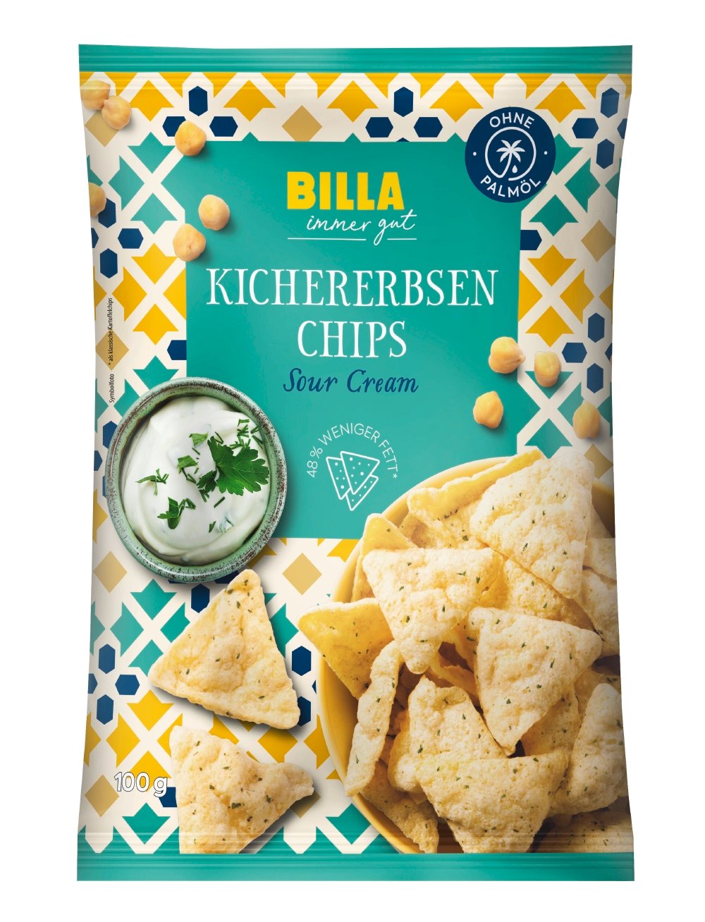 BILLA Kichererbsenchips Sour Cream