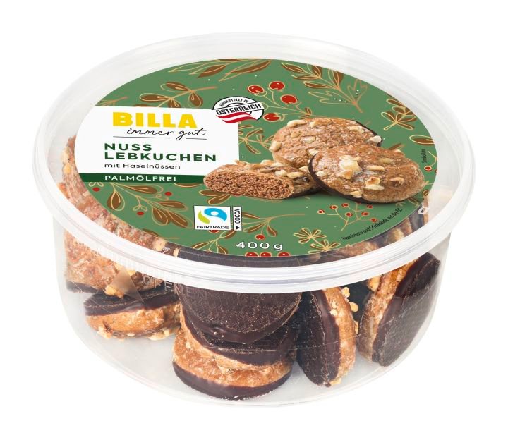 BILLA Nuss Lebkuchen mit Haselnüssen
