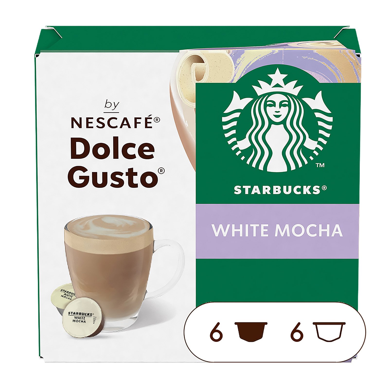 Starbucks White Mocha Kaffee für Nescafé Dolce Gusto