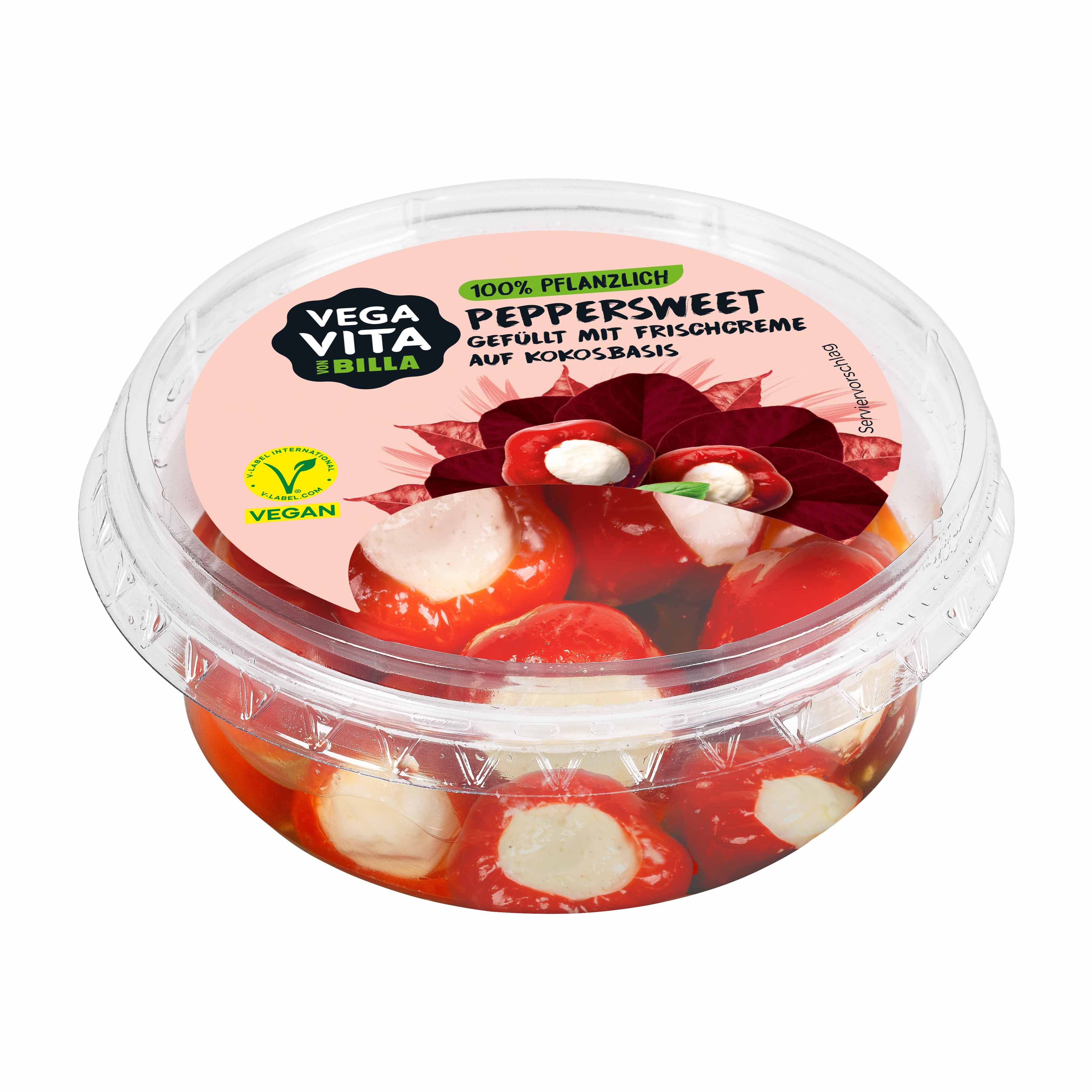 Vegavita Peppersweet gefüllt mit Frischcreme