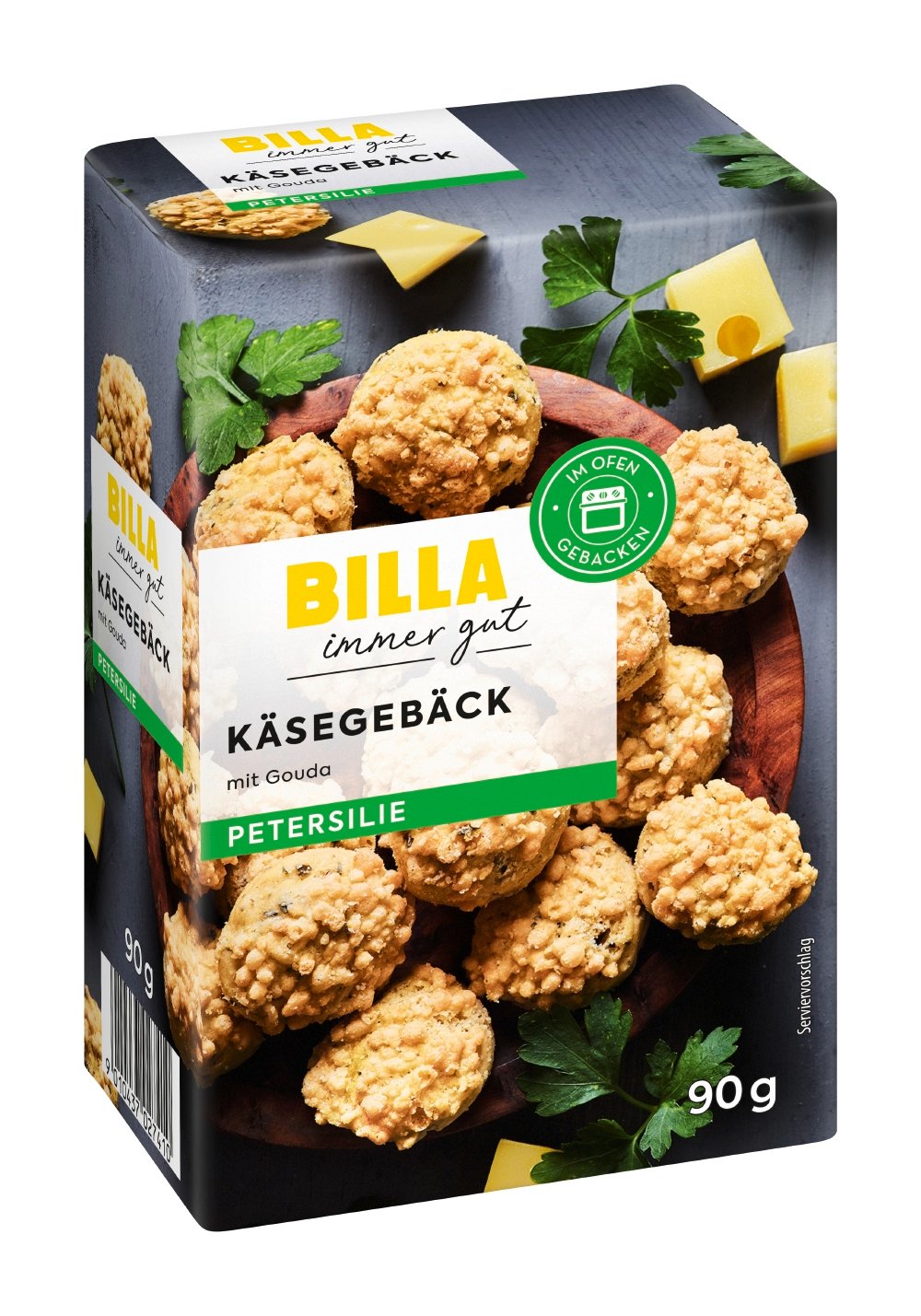BILLA Käsegebäck mit Petersilie