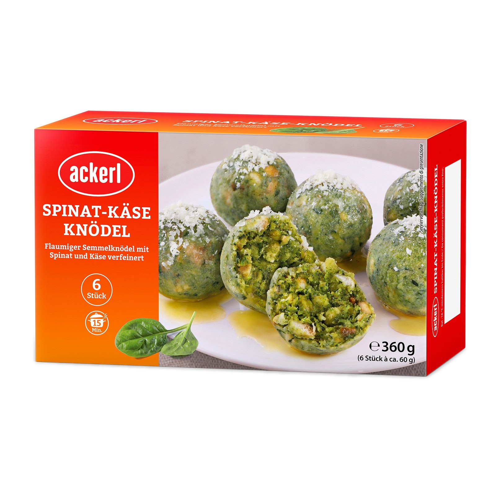 Ackerl Spinat-Käseknödel