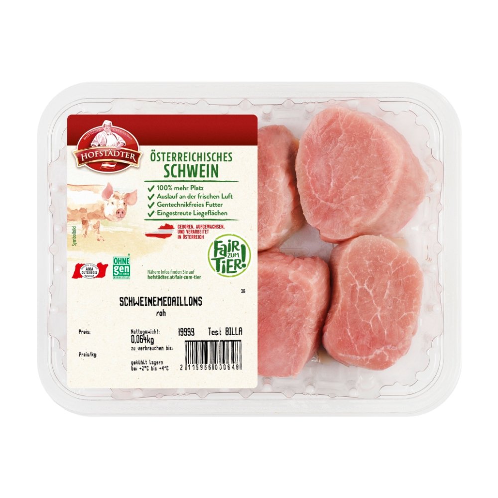 Hofstädter Schweine-Medaillons Fair zum Tier