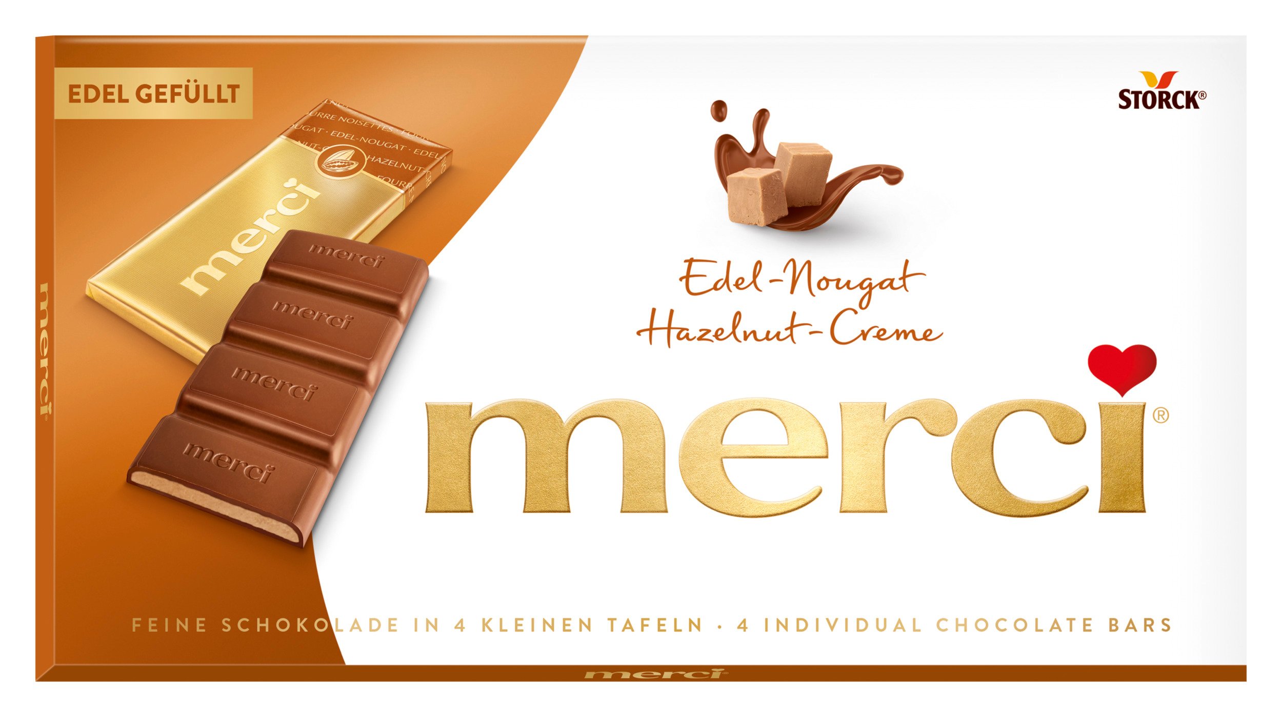 merci edel Nougat Tafel