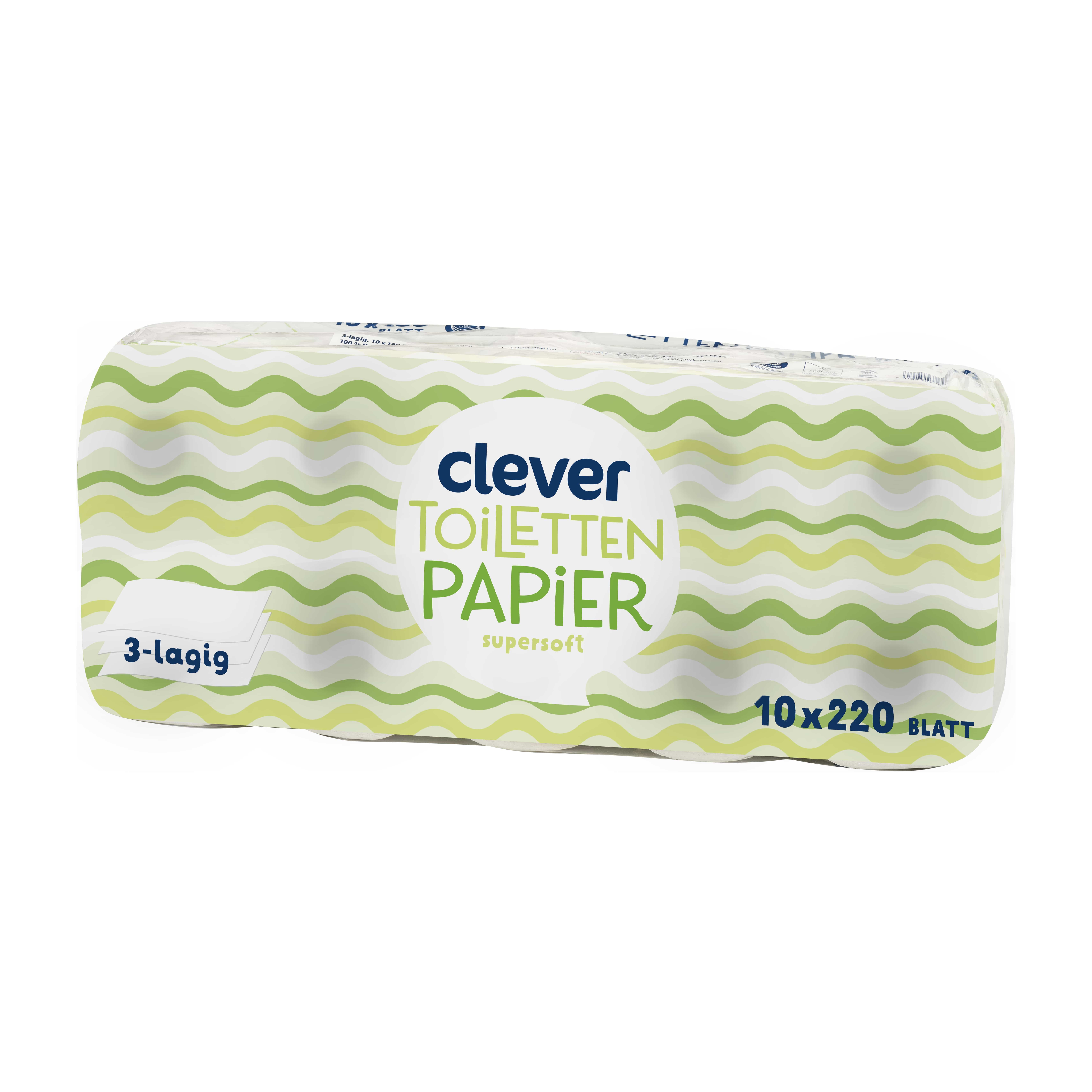 CLEVER TOPA, WEISS, 10X220 BL. 3LG PAL
