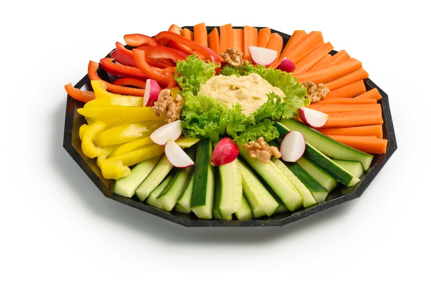 Bunte Raw Food-Platte