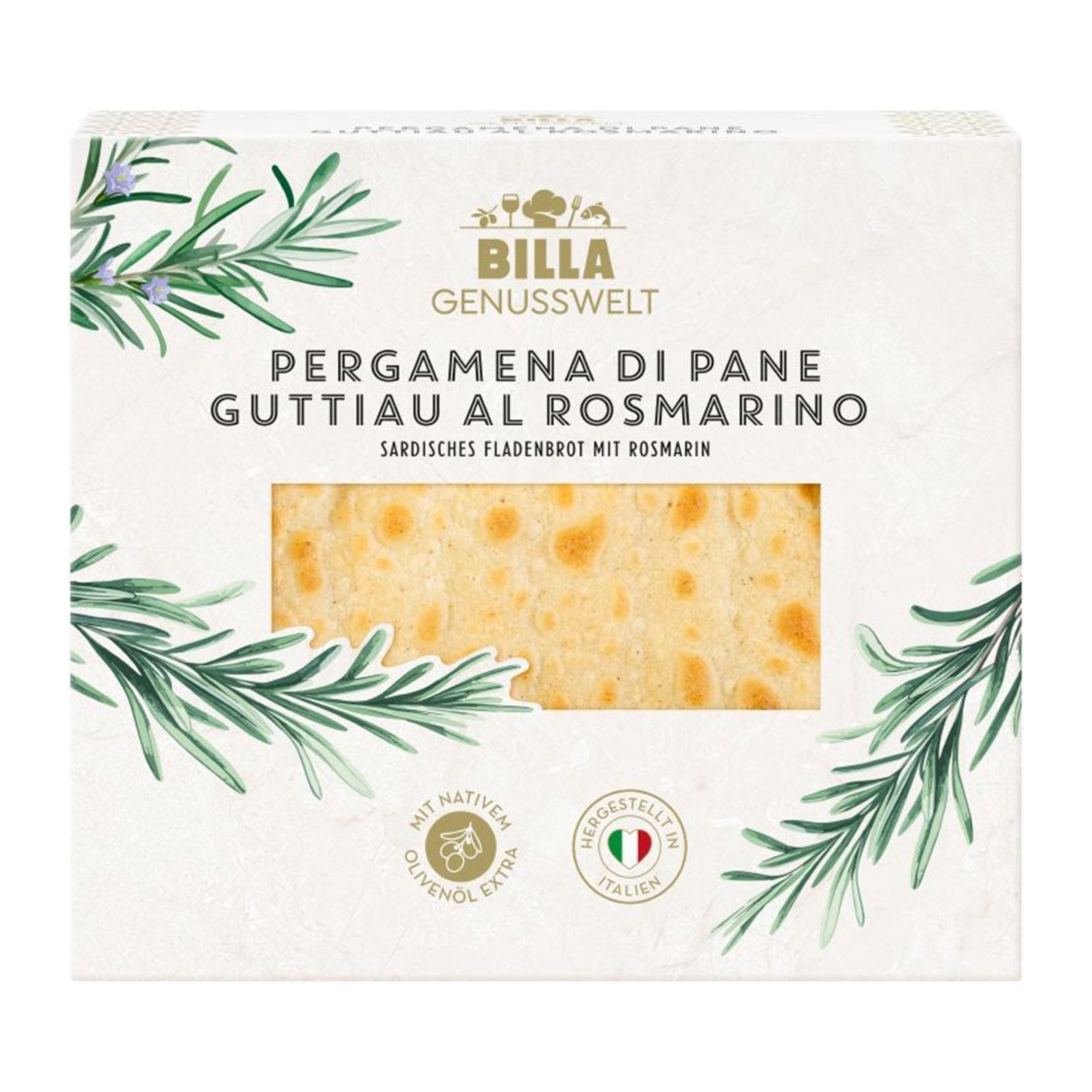BILLA Genusswelt Pergamena di Pane Guttiau al Rosmarino
