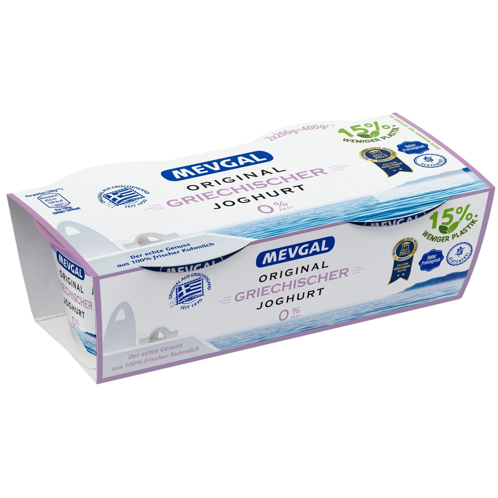 Mevgal Griechischer Joghurt 0%