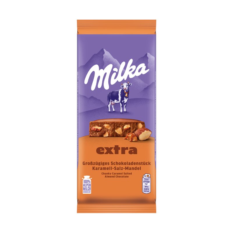 Milka Extra Karamel-Salz-Mandel