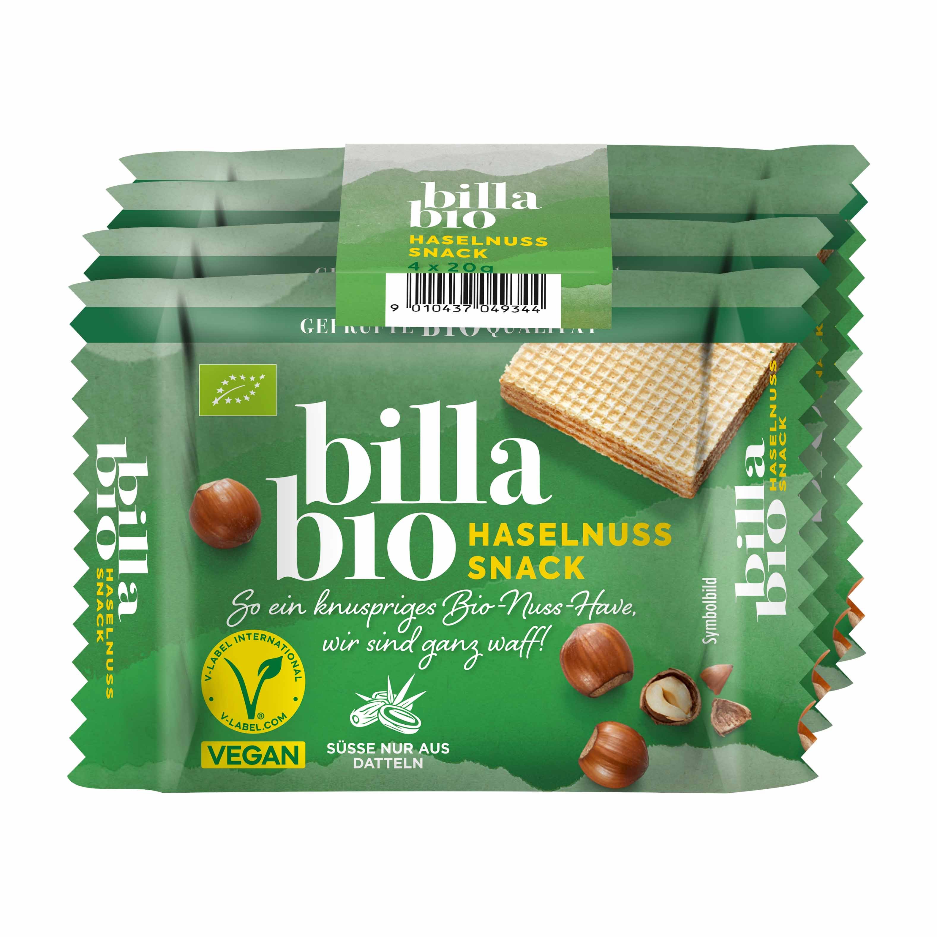 BILLA Bio Haselnuss Snack